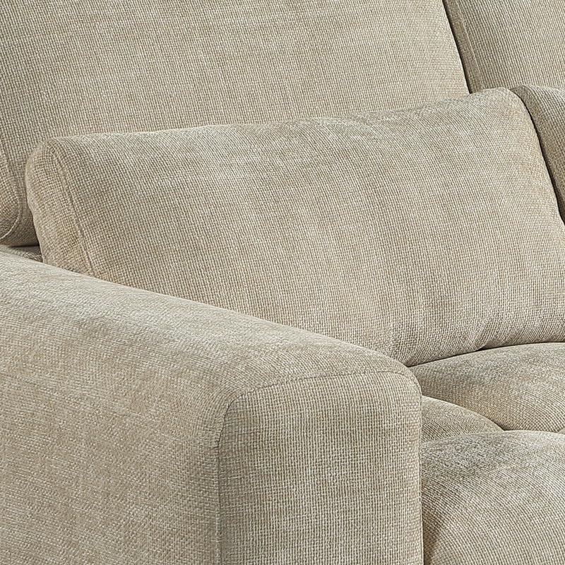 Cozy Chenille Sectional Sofa 🛋️ Adjustable Backrest & Spacious Comfort ✨