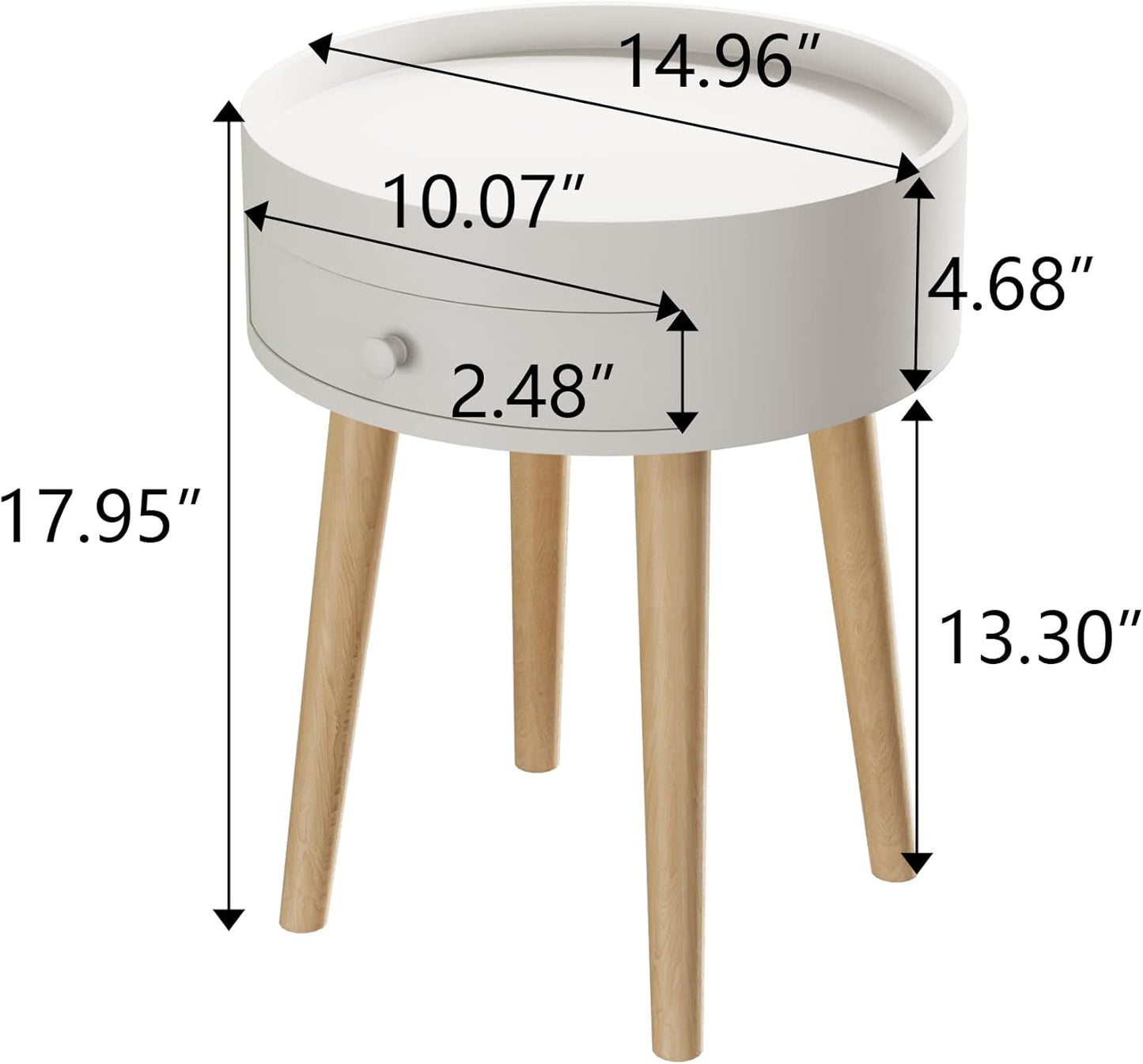 Royard Oaktree Nightstand 🛏️✨ – Elegant Bedroom Storage
