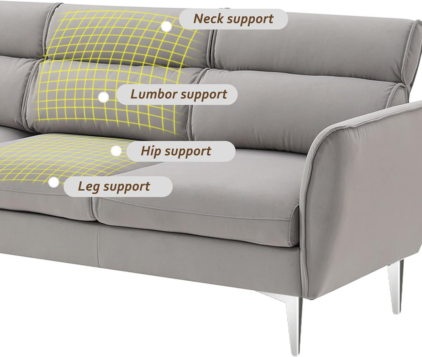 Convertible Flannel Sectional Sofa 🛋️ Cozy Comfort & Adjustable Chaise ✨