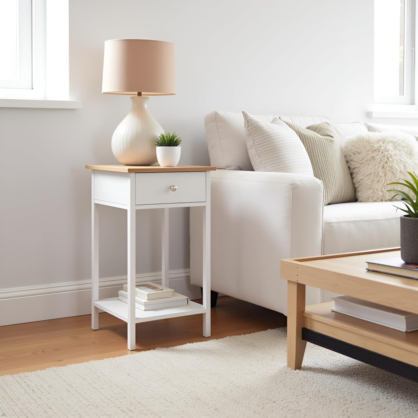 Classic Side Table 🪑✨ – Elegant Storage Solution