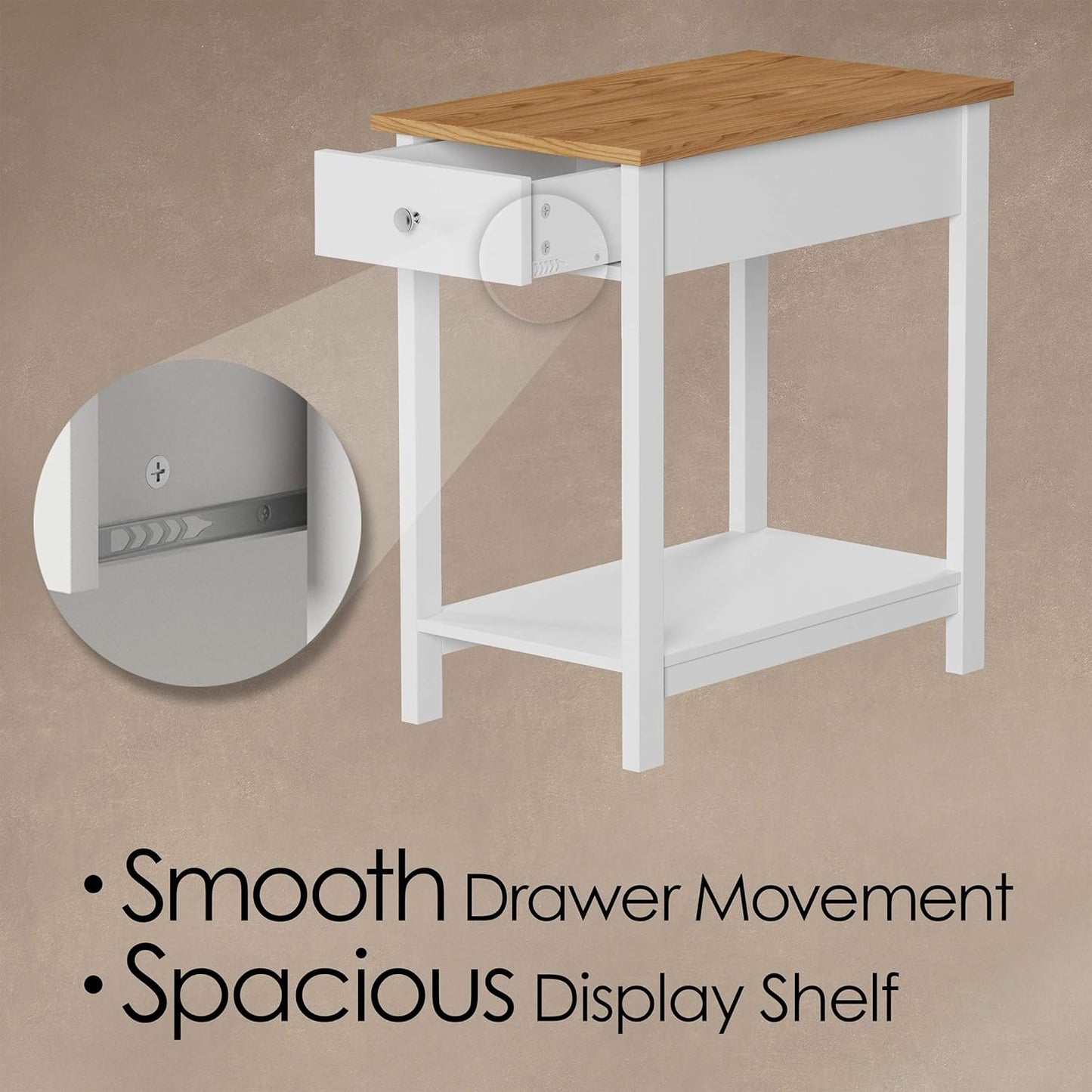 Classic Side Table 🪑✨ – Elegant Storage Solution